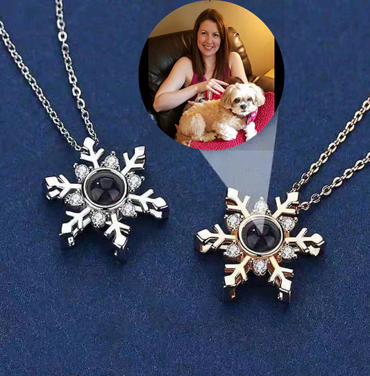 Snowflake Pendant Custom Photo Personalized